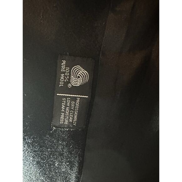 Vintage Pure Wool‎ Trench Coat Womens L Cozy Warm Long Open Old Money Officecore - Picture 5 of 8